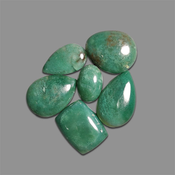 Turkish Chrome Chalcedony Cabochons Lot-4939 | Gemstone for sale