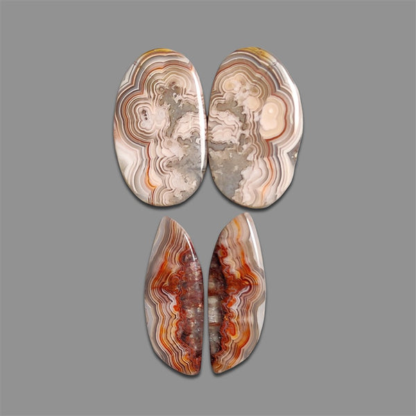 Crazy Lace Agate Pairs Lot-4940 | Gemstone for sale