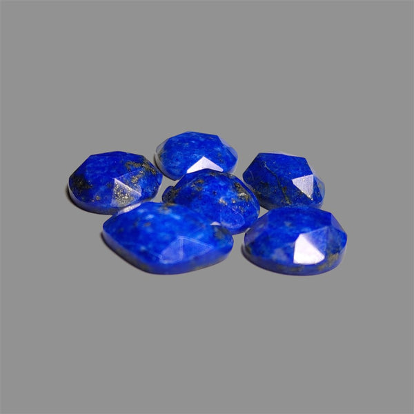 Rose Cut Lapis Lazuli With Pyrite Inclusions Lot