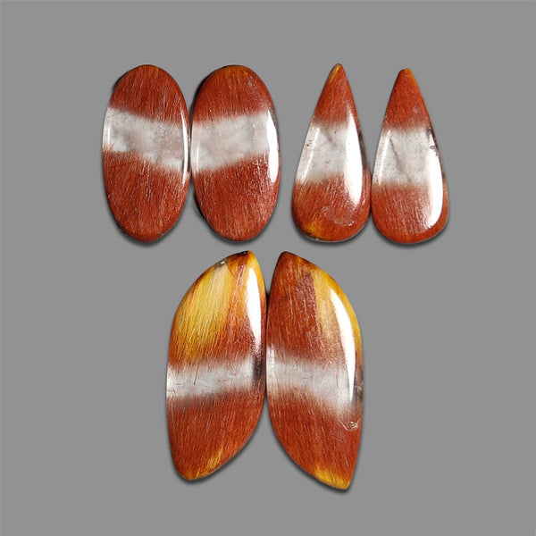 Rabbit Hair Rutilated Quartz Pairs Lot-4942 | Gemstone for sale