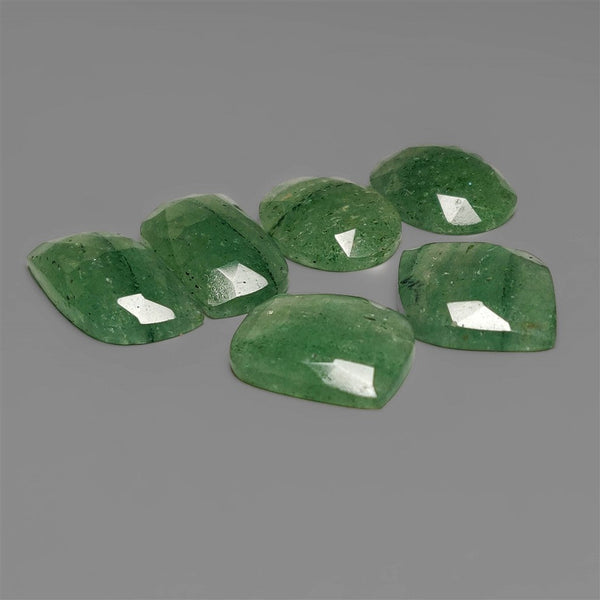 Rose Cut Green Aventurine pair Lot