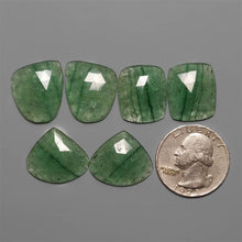 Rose Cut Green Aventurine pair Lot