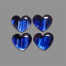 Blue Goldstone Hearts Lot-4944 | Gemstone for sale