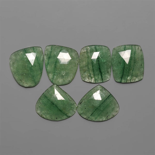 Rose Cut Green Aventurine pair Lot