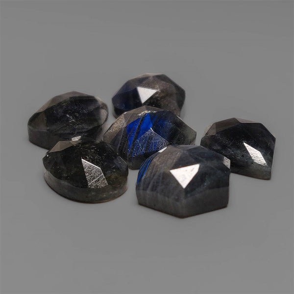 Rose Cut Deep Blue Finland Spectrolites Lot