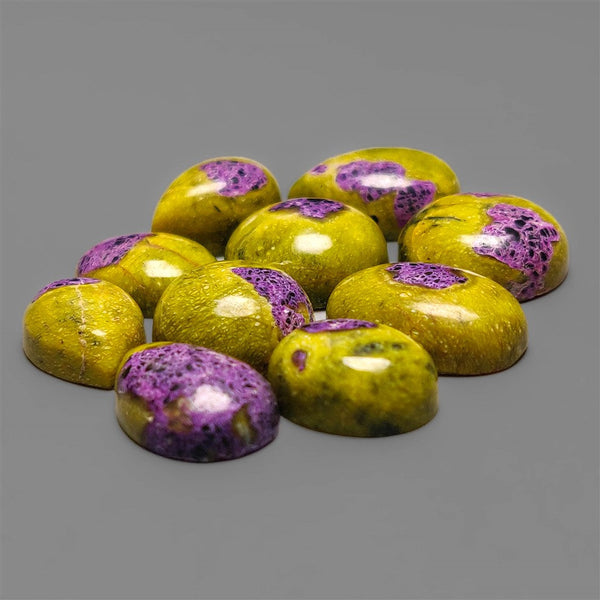 Atlantisite Cabochons Lot(Stitchtite In Serpentine)