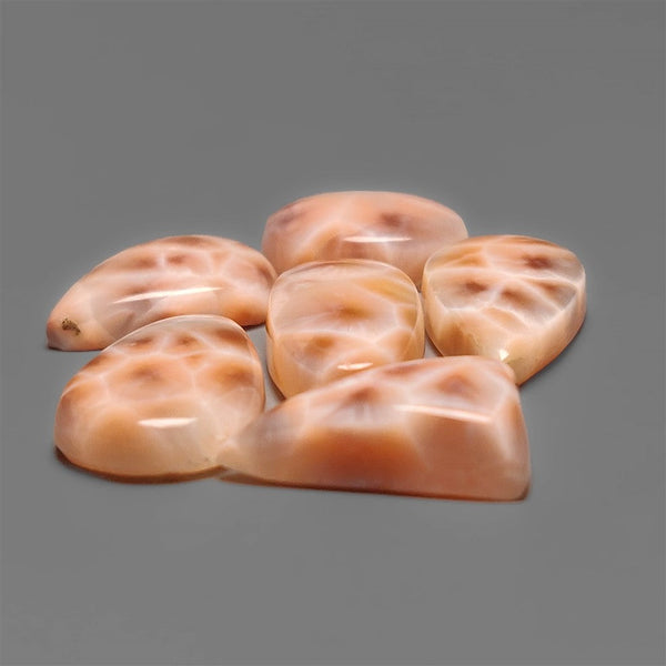 AAA Pink Larimar Cabochons Lot (Aka Natrolite )