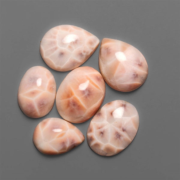 AAA Pink Larimar Cabochons Lot (Aka Natrolite )