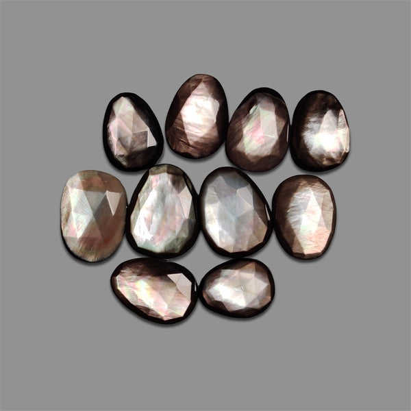 Rose Cut Rainbow Tahitian Mother Of Pearl Lot-4955 | Gemstone for sale