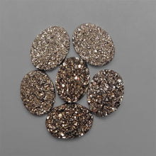 925 Silver Coated Chalcedony Druzy Lot
