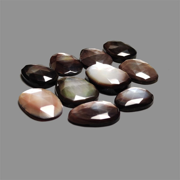 Rose Cut Rainbow Tahitian Mother Of Pearl Lot