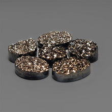 925 Silver Coated Chalcedony Druzy Lot