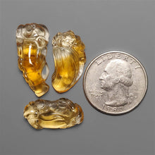 High Grade Handcarved Citrines Lot