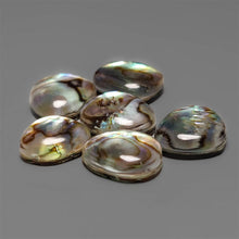 Himalayan Quartz And Abalone Shell Doublet Cabochons Lot