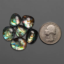 Himalayan Quartz And Abalone Shell Doublet Cabochons Lot