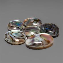 Himalayan Quartz And Abalone Shell Doublet Cabochons Lot