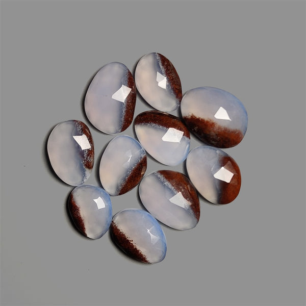 Rose Cut Namibian Boulder Blue Chalcedonies Lot-4859 | Gemstone for sale