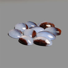 Rose Cut Namibian Boulder Blue Chalcedonies Lot