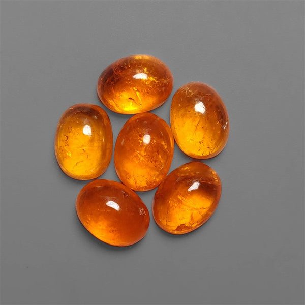 Rare High Grade Gemmy Mandarin Fanta Garnet Cabochons Lot