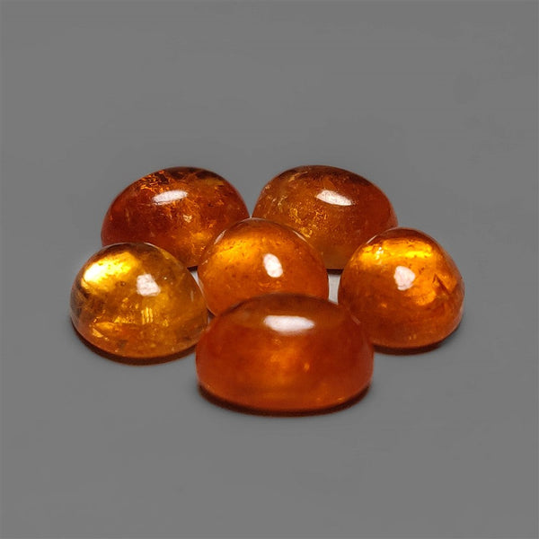 Rare High Grade Gemmy Mandarin Fanta Garnet Cabochons Lot