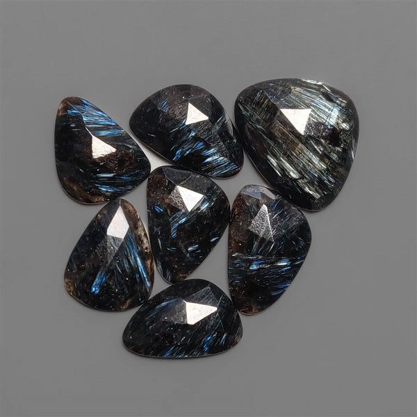 Rare Rose Cut Arfvedsonites Lot