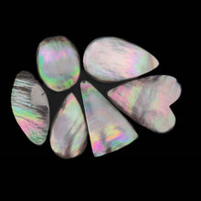 Rainbow Tahitian Mother Of Pearl Cabochons Lot