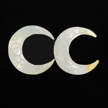 Handcarved Mother Of Pearl Cresents Lot