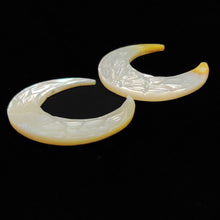 Handcarved Mother Of Pearl Cresents Lot