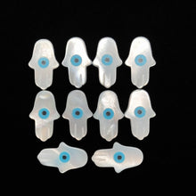 Handcarved Mother Of Pearl Evil Eye Lot 