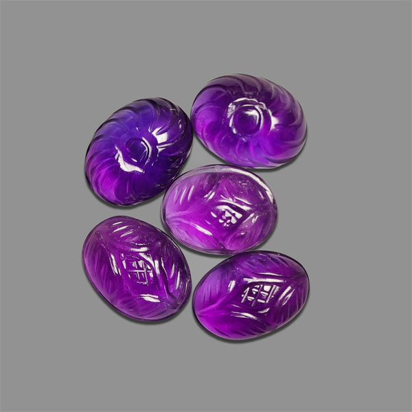 Handcarved Amethysts Lot-4861 | Gemstone for sale