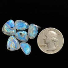 Portrait Cut Rainbow Moonstone With Tourmaline Lot
