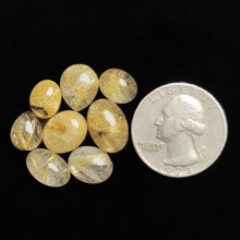 AAA Golden Rutilated Quartz Cabochons Lot