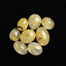 AAA Golden Rutilated Quartz Cabochons Lot