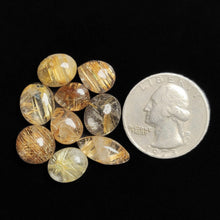 AAA Golden Rutilated Quartz Cabochons Lot