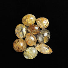 AAA Golden Rutilated Quartz Cabochons Lot