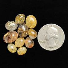 AAA Golden Rutilated Quartz Cabochons Lot