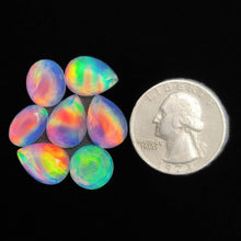 Faceted Crystal And Aurora Opal Doublets Lot