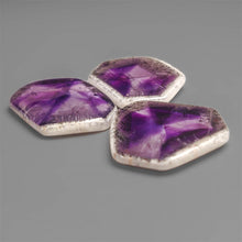 Trapiche Amethyst Slice Cabochons Lot