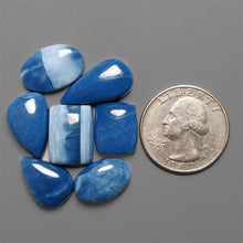 Natural Dark Owhyee Blue Opal Cabochons Lot