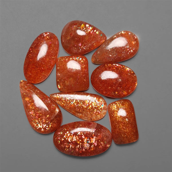 AAA Confetti Sunstone Cabochons Lot