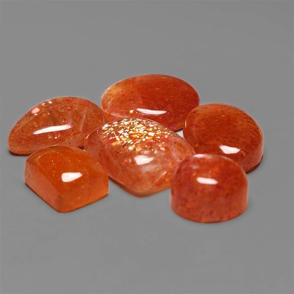 AAA Confetti Sunstone Cabochons Lot