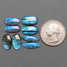 AAA Blue Labradorite Cabochons Pair Lot