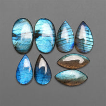 AAA Blue Labradorite Cabochons Pair Lot
