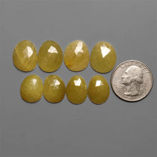 Rose Cut Yellow Sapphires Pairs Lot