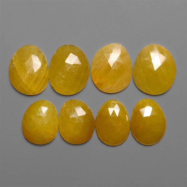 Rose Cut Yellow Sapphires Pairs Lot