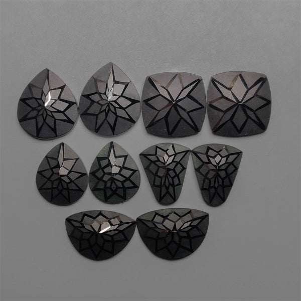 Precision Cut Black Spinel Pairs Lot