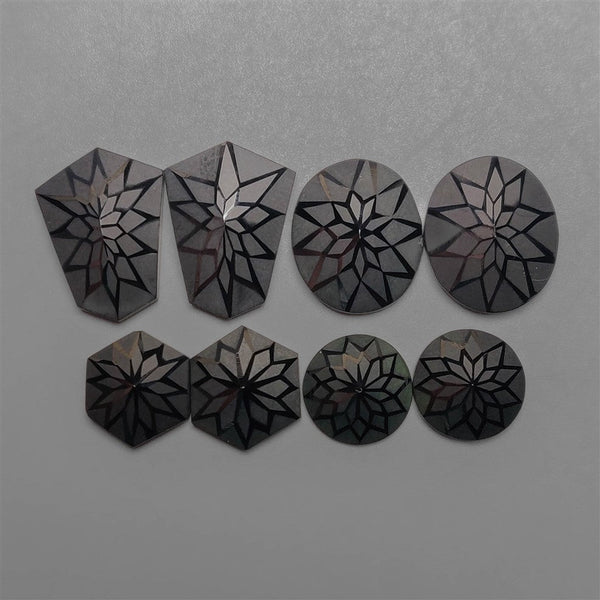 Precision Cut Black Spinel Pairs Lot