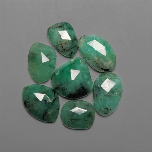 Rose Cut Emeralds Lot
