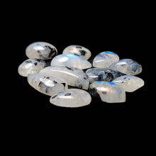 Rainbow Moonstones With Black Tourmaline Inclusions Lot