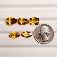 Faceted Citrines Lot